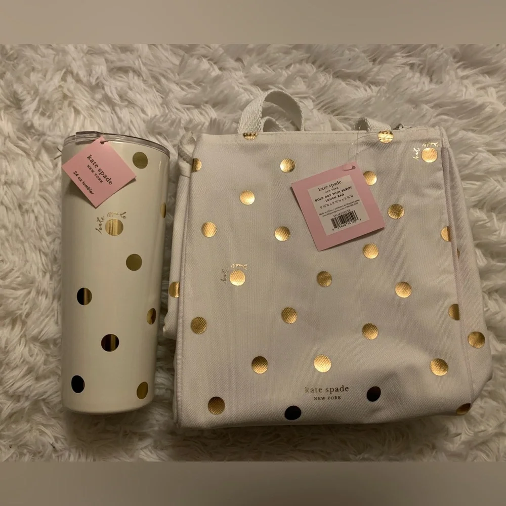 Kate Spade Lunch Tote Bag and Tumbler - Picture 1 of 5
